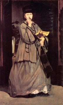  impressionism Oil Painting - The Street Singer Realism Impressionism Edouard Manet